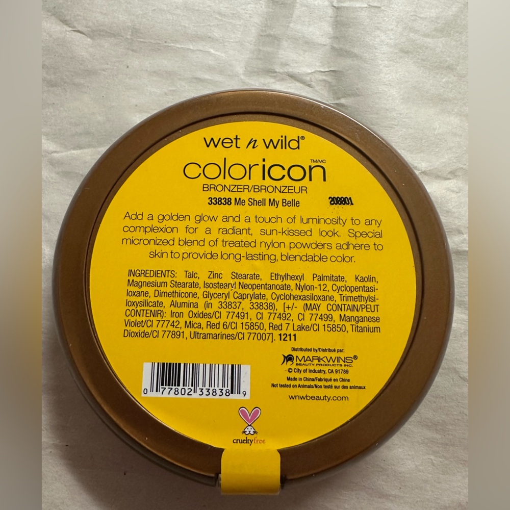 NEW Wet n Wild Color Icon Bronzer - Me Shell My Belle #33838 - Picture 2 of 3
